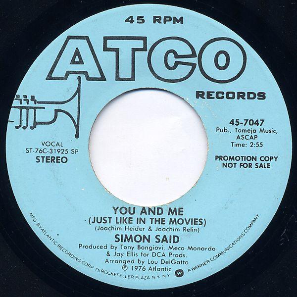 Simon Said - You And Me (Just Like In The Movies)