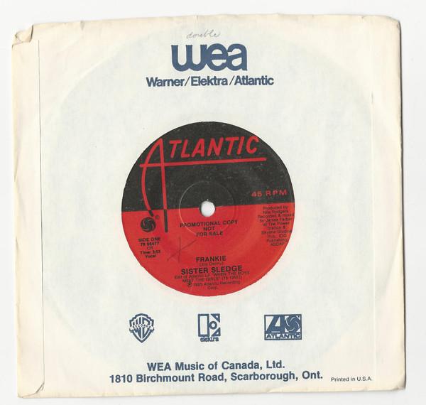 Sister Sledge - Frankie / Peer Pressure