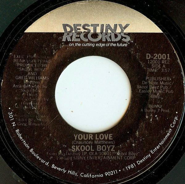 Skool Boyz - Your Love / Can We Do It Again
