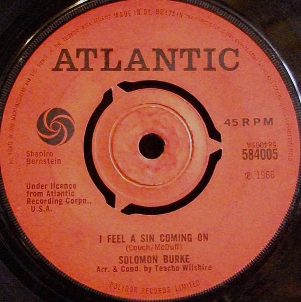 Solomon Burke - I Feel A Sin Coming On