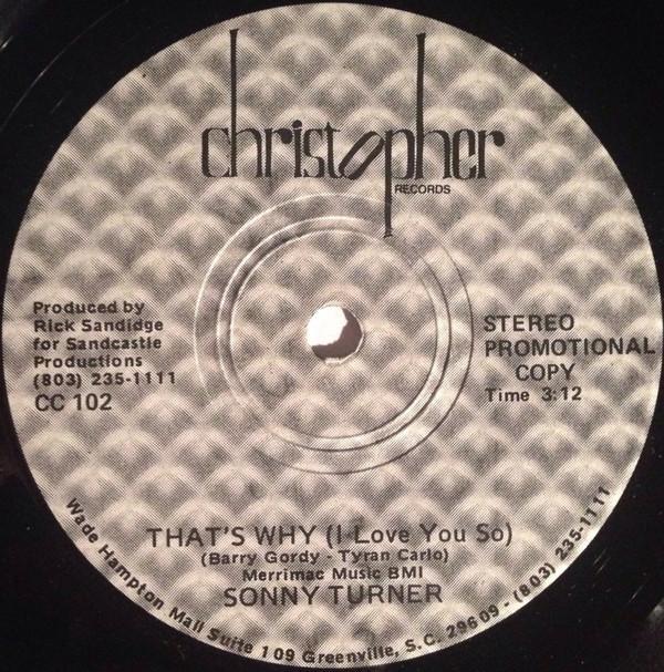 Sonny Turner (2) - That's Why (I Love You So)