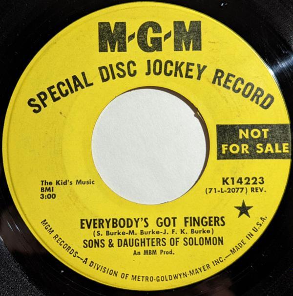 Sons And Daughters Of Solomon - Everybody's Got Fingers