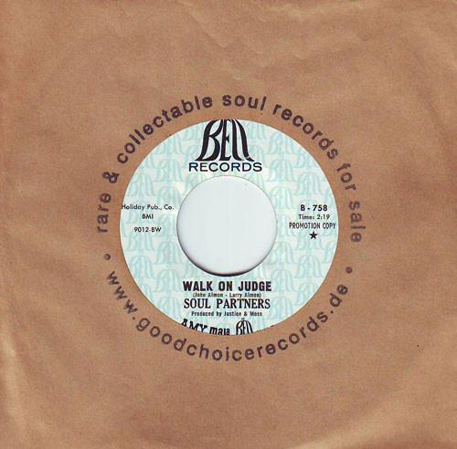 Soul Partners - Walk On Judge / Lose The One You Love