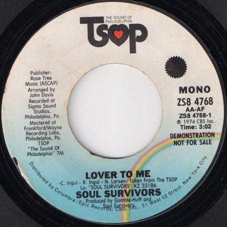 Soul Survivors - Lover To Me