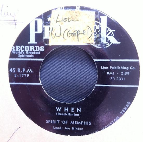 Spirit Of Memphis - When / Lost In Sin