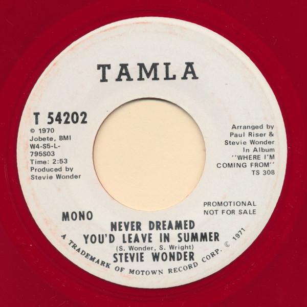 Stevie Wonder - Never Dreamed You'd Leave In Summer