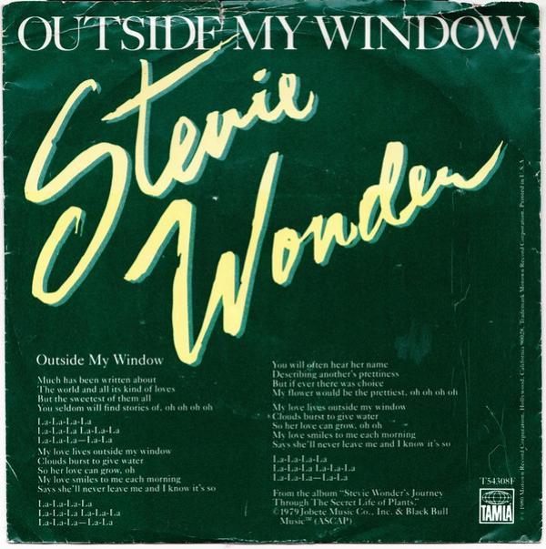 Stevie Wonder - Outside My Window / Same Old Story