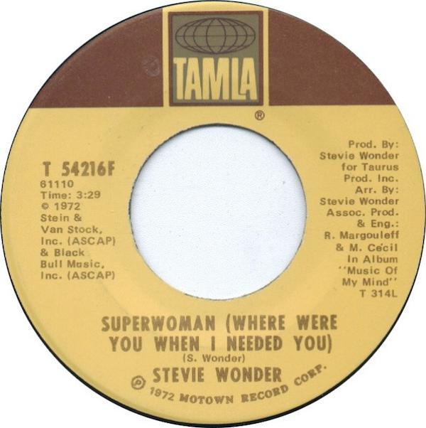 Stevie Wonder - Superwoman (Where Were You When I Needed You)