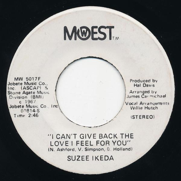 Suzee Ikeda - I Can't Give Back The Love I Feel For You