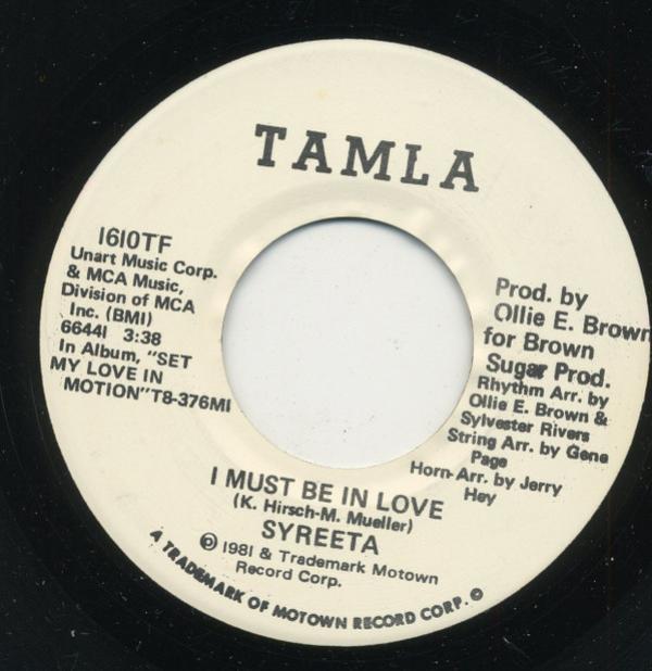 Syreeta - I Must Be In Love