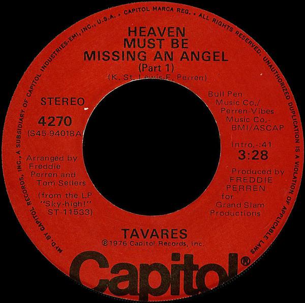 Tavares - Heaven Must Be Missing An Angel