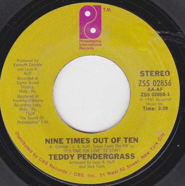 Teddy Pendergrass - Nine Times Out Of Ten