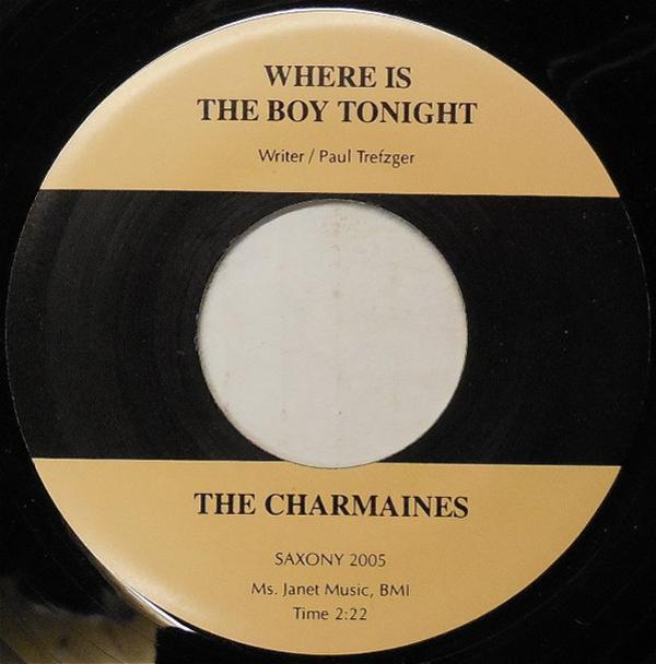 The Charmaines, J.T. Sears & The Roebux - Where Is The Boy Tonight / Walking Down Main Street