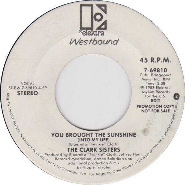 The Clark Sisters - You Brought The Sunshine (Into My Life)
