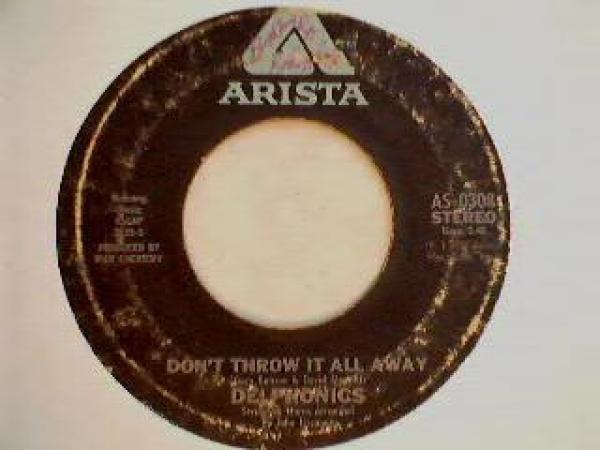 The Delfonics - Don't Throw It All Away / I Don't Care What People Say