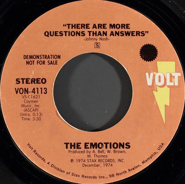 The Emotions - There Are More Questions Than Answers