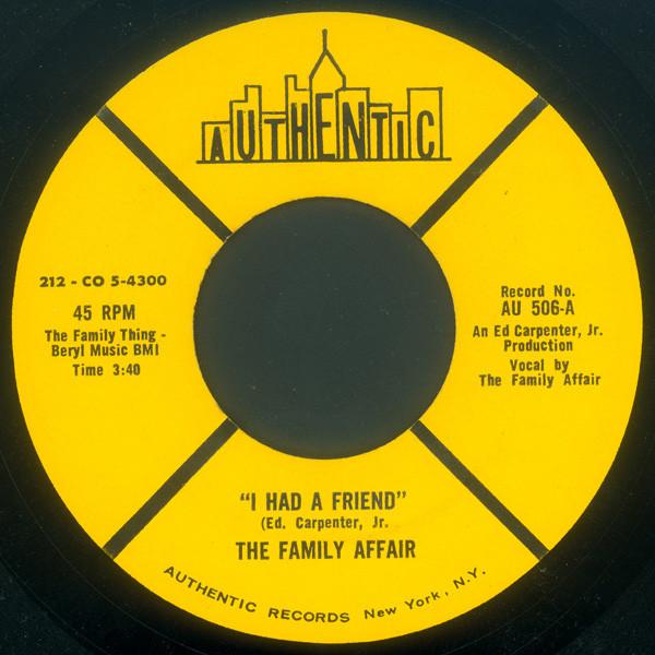 The Family Affair (5) - I Am People / I Had A Friend