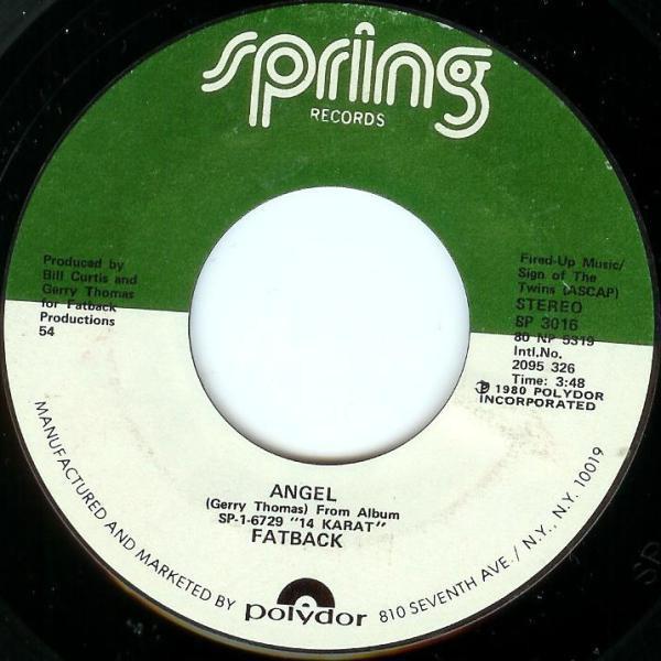 The Fatback Band - Angel / Concrete Jungle