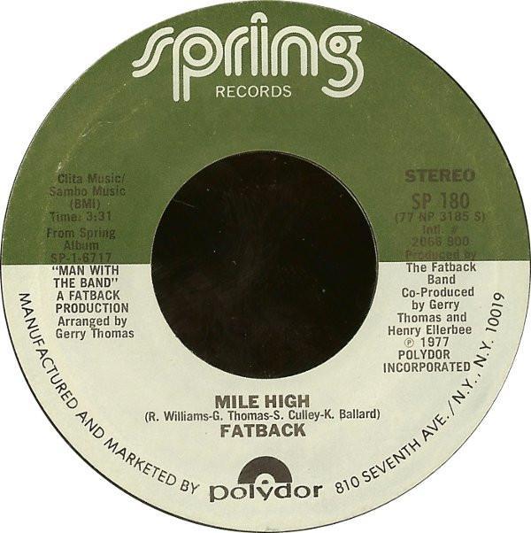 The Fatback Band - Mile High / Midnight Freak