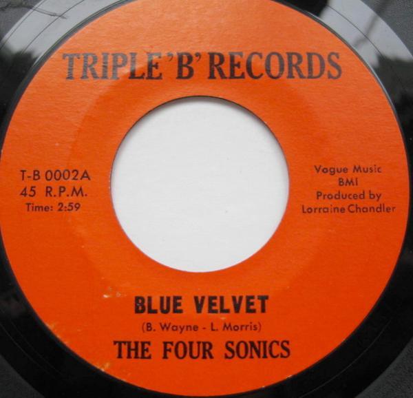 The Four Sonics - Blue Velvet / Where Are You