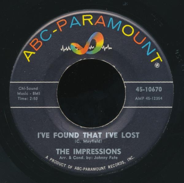 The Impressions - I've Found That I've Lost / Meeting Over Yonder