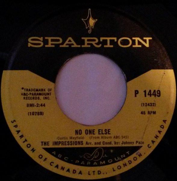 The Impressions - Too Slow / No One Else