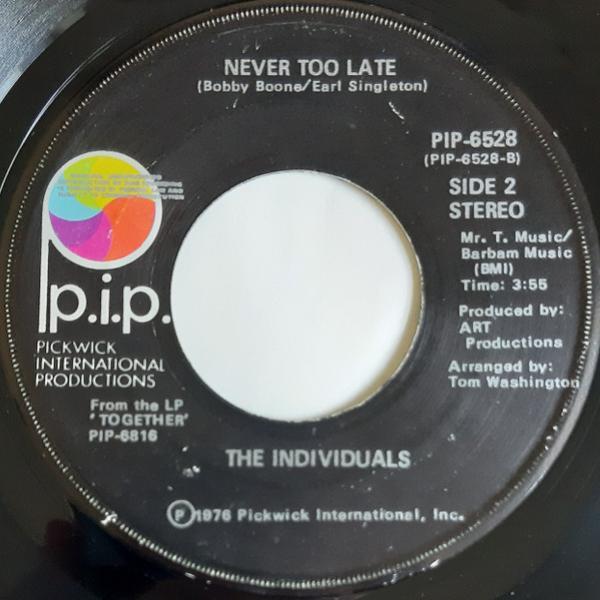 The Individuals (4) - Together (We Can Make Something Happen) / Never Too Late