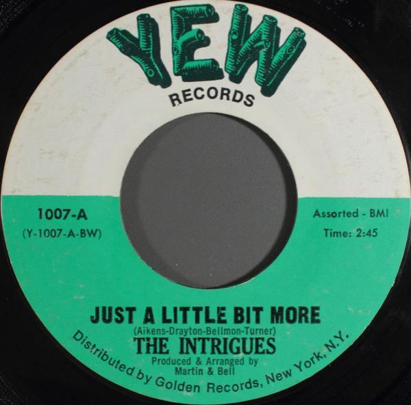 The Intrigues - Just A Little Bit More / Let's Dance