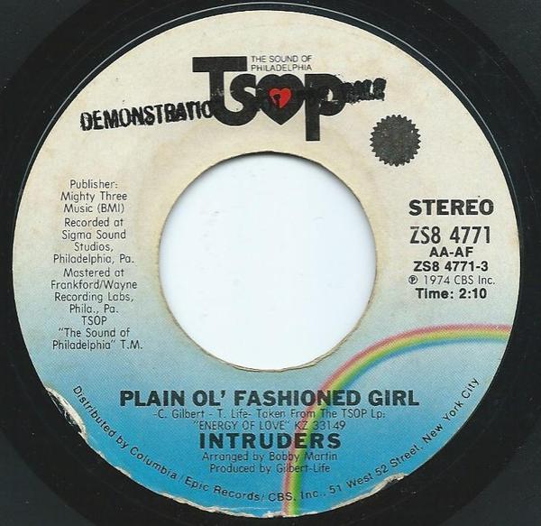 The Intruders - Plain Ol' Fashioned Girl / Energy Of Love