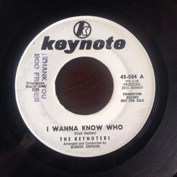 The Keynoters - I Wanna Know Who