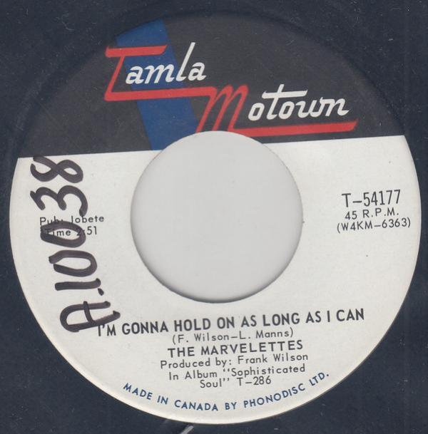 The Marvelettes - I'm Gonna Hold On As Long As I Can