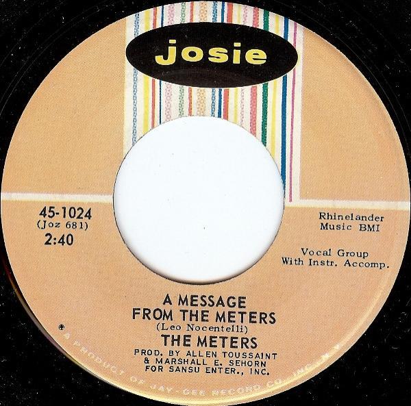 The Meters - A Message From The Meters / Zony Mash