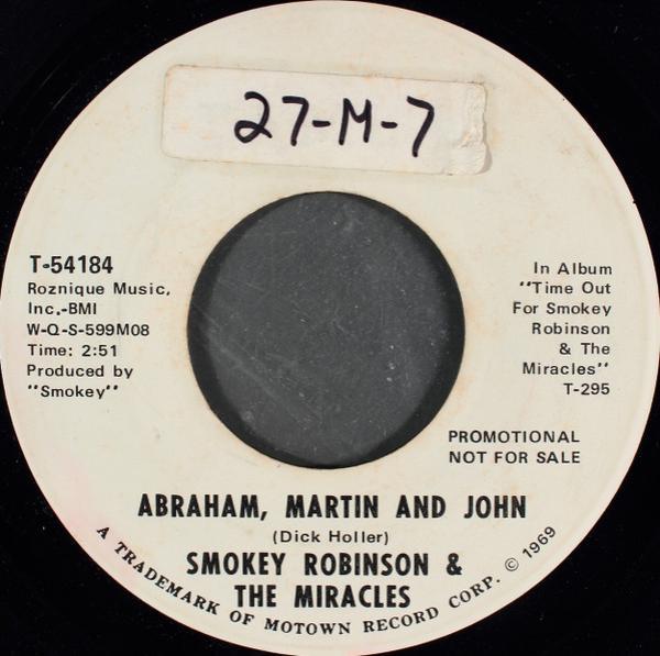 The Miracles - Abraham, Martin And John