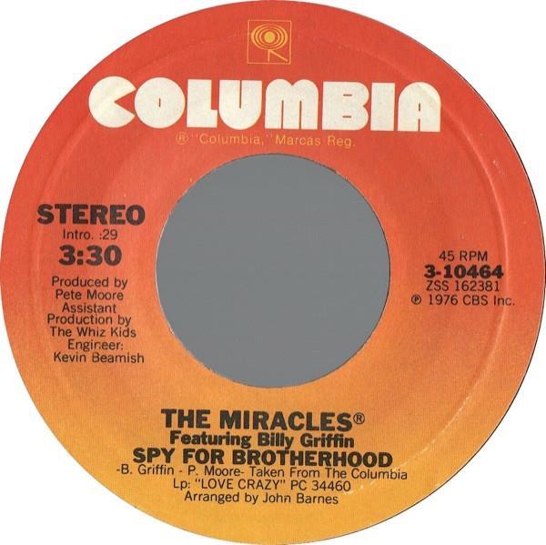 The Miracles, Billy Griffin - Spy For Brotherhood