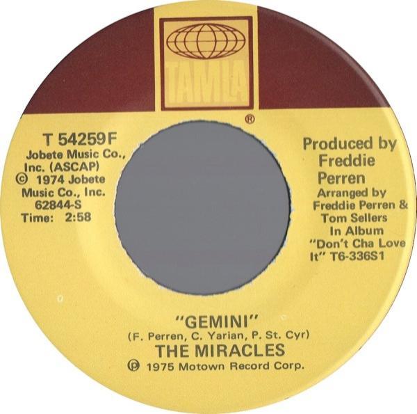 The Miracles - Gemini / You Are Love