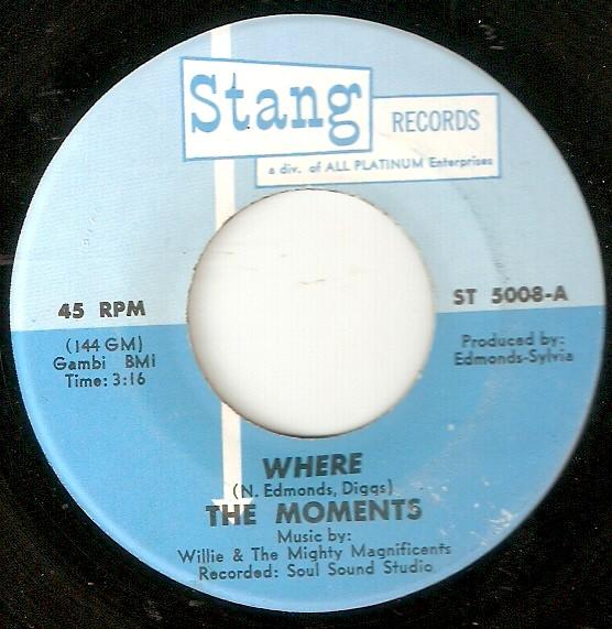The Moments - Where / I'm So Lost