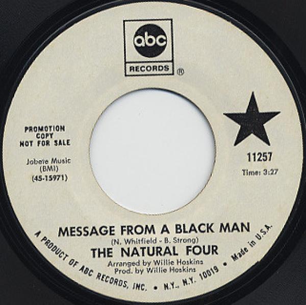 The Natural Four - Message From A Black Man