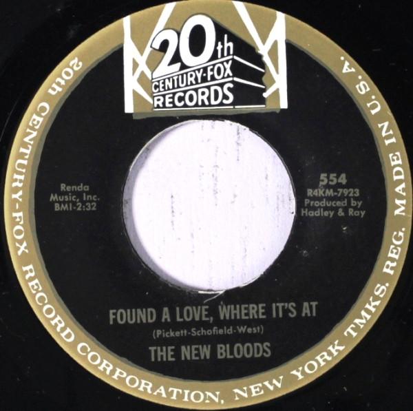 The New Bloods - Found A Love, Where It's At / Self Service