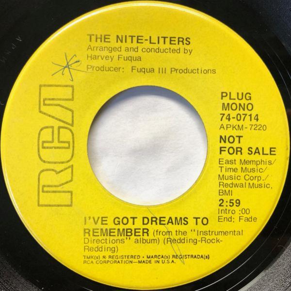 The Nite-Liters - I've Got Dreams To Remember / Cherish Every Precious Moment