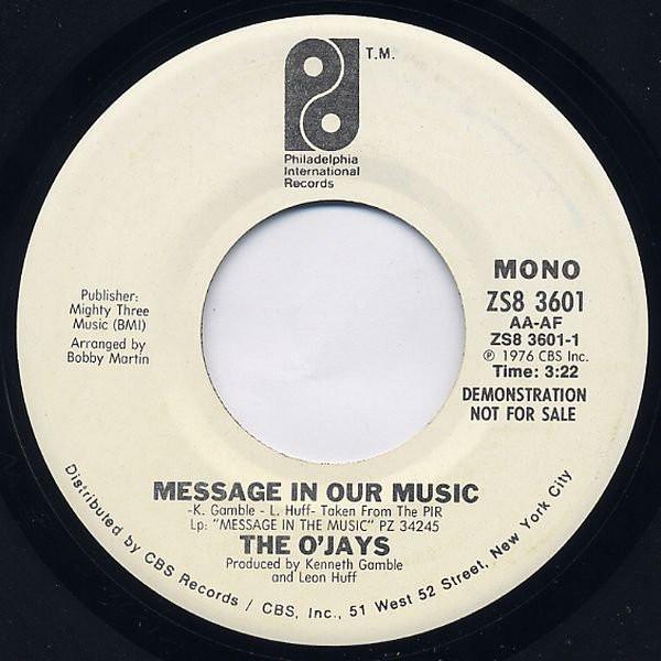 The O'Jays - Message In Our Music