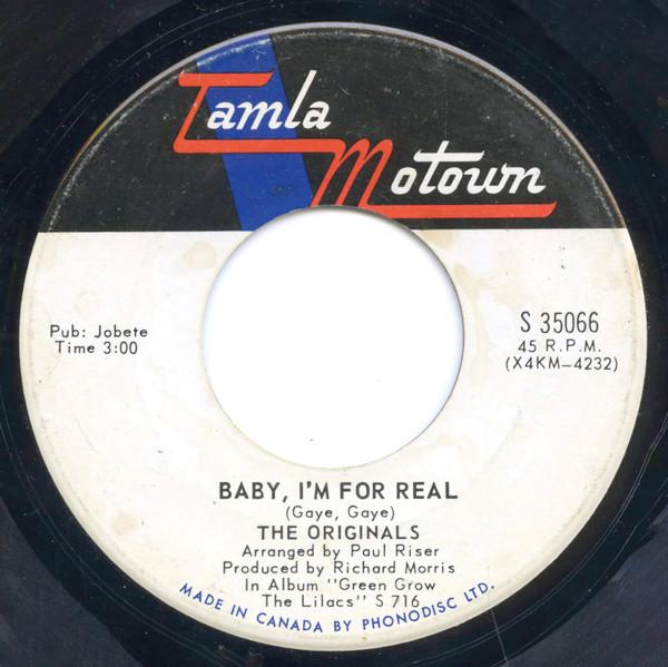 The Originals - Baby, I'm For Real