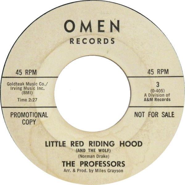 The Professors  - Little Red Riding Hood (And The Wolf) / The Three Bears (And Goldie Locks)