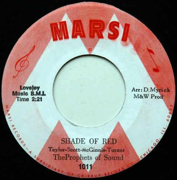 The Prophets Of Sound - Shade Of Red / Win My Time