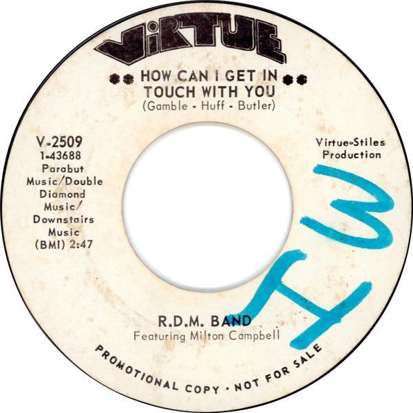 The RDM Band - Butter That Popcorn / How Can I Get In Touch With You