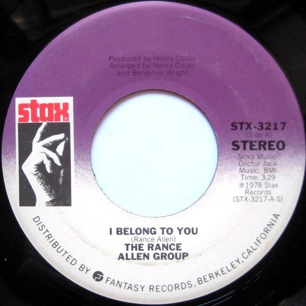 The Rance Allen Group - I Belong To You / The Wheel Of Life