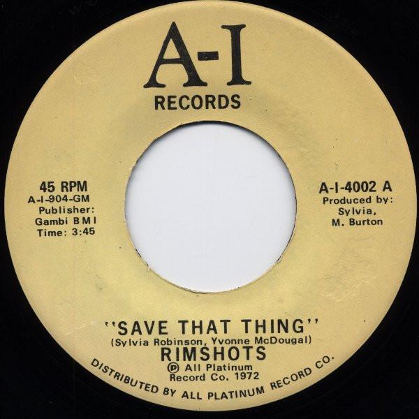 The Rimshots - Save That Thing / Concerto In F
