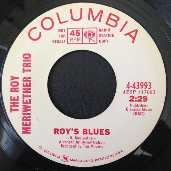The Roy Meriwether Trio - Roy's Blues / Gambit