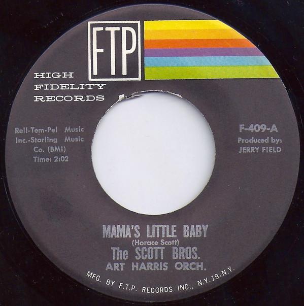 The Scott Brothers, Arthur Harris And His Orchestra - Mama's Little Baby / Cindy Oh Cindy