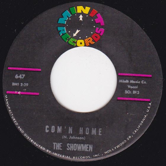 The Showmen - Com'n Home / I Love You Can't You See