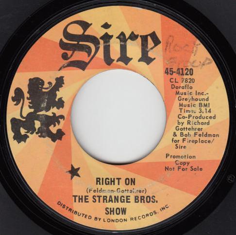 The Strange Bros. Show - Shakey Jakes / Right On
